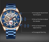 Reloj de Cuarzo de Lujo para Hombres CURREN 8391 Correa de Cuero Automático Moda Deportiva y Ocio - details 12