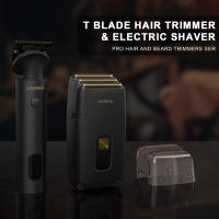 Hatteker-Juego de cortadora de pelo profesional para hombres, Afeitadora eléctrica para hombres, recortadora corporal calva, cortadora de cabello de carga rápida USB, 2 máquinas - details 5