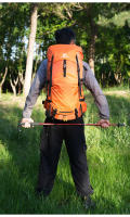 Mochila de escalada para acampar con cubierta para lluvia, gran capacidad, deportes al aire libre, senderismo, montañismo, paquete de hidratación - details 17