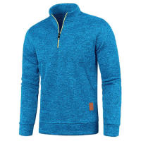 2025 Chaqueta de punto con cuello para hombre, suéter de terciopelo fino, estilo moderno, talla grande, otoño e invierno - details 25