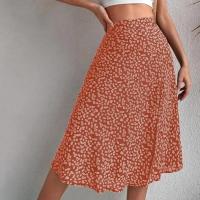 Falda de verano con estampado Floral para mujer, falda holgada de cintura alta, transpirable, elegante, ropa femenina - details 7