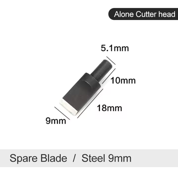 Cuchillo de tallado Manual de cuero extensible, cabezal de corte giratorio, escultura de acero de cerámica, impresión DIY, herramientas de cuero de vaca - 1