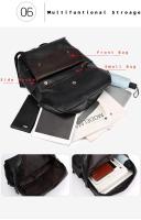 Mochila nueva para hombre, bolso Retro de moda, bolso de ordenador de negocios, viaje, fin de semana, mochila de cuero impermeable y duradera de gran capacidad - details 4