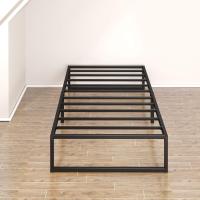 135x190 cm - Altura 36 cm con almacenamiento debajo de la cama - Estructura de cama de plataforma de metal - Blanco - details 28