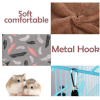 Hamaca colgante para jaula de mascotas, saco de siesta, cama para ardilla, hámster, jugando a dormir - details 6