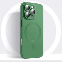 Magsafe-funda magnética negra de lujo para iPhone, protector de lente antideslizante mate de silicona suave, 16, 15, 14, 13, 12, 11 Pro Max Plus - details 11