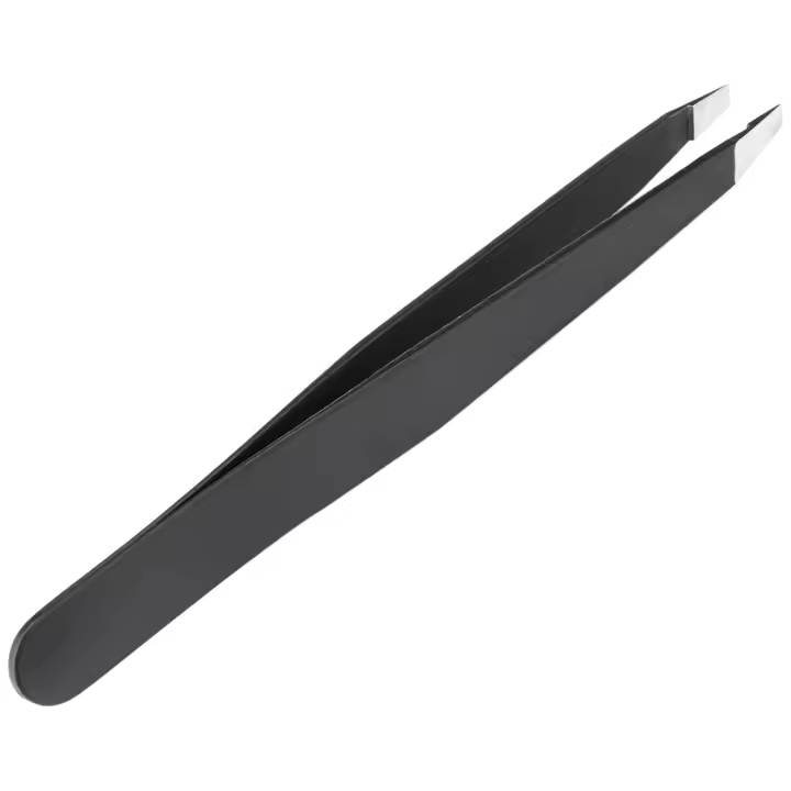 Pinzas inclinadas profesionales hechas a mano, exclusivo para cejas, vello Facial, depilación encarnada y espinillas - 1