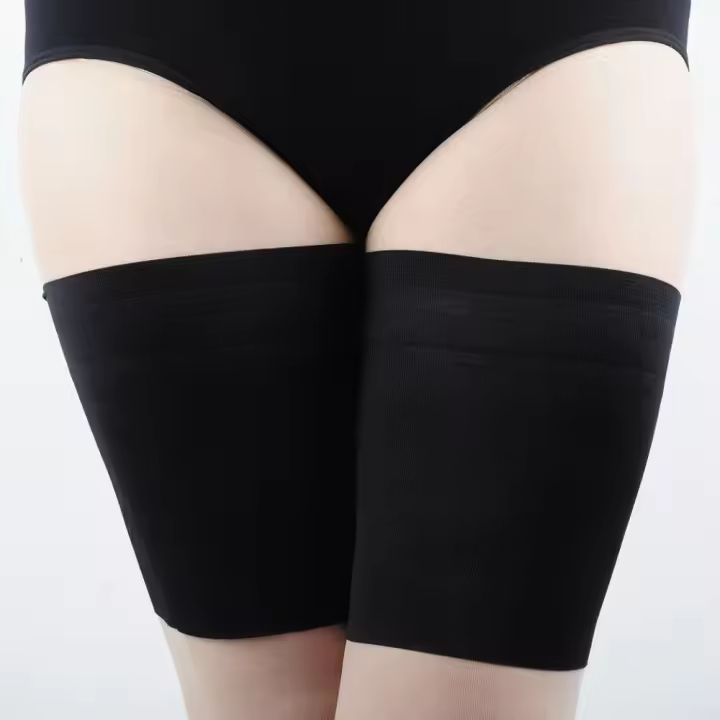 Bandas deportivas antifricción, funda elástica para el muslo, calcetín de silicona antirozaduras, Unisex - 1