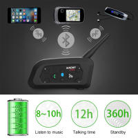 Intercomunicador Bluetooth V6 Pro para Casco de Motocicleta con Comunicación Inalámbrica de 1200M para 6 Riders Estéreo Impermeable 850mAh - details 6
