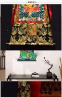 Lianshi ocho cambios Thangka Xizang pintura colgante pintada a mano artículos tibetanos interior de gran tamaño 120cm de alto - details 5