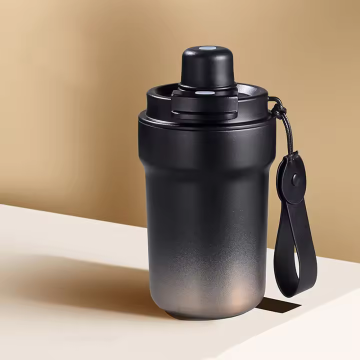 Bebida caliente de doble gradiente, gran capacidad con tapa, taza de vacío, botella aislada de acero inoxidable, taza de hielo - 1