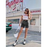 Shorts vaqueros holgados de cintura alta informales de tendencia para mujer - details 1