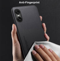 Funda de Lujo de Cuero PU para Sony Xperia 10 VI Protección de Silicona Mate en la Espalda - details 7