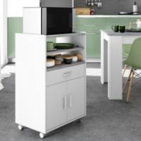 mueble microondas vista superior