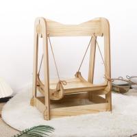 Hamaca con columpio para gatos extraíble, hamacas de madera lavables de doble capa para cachorros, muebles colgantes divertidos para dormir para gatos, sala de estar - details 3