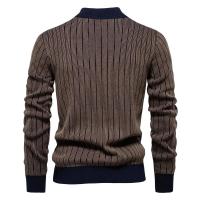 Nuevo diseño para hombre, suéteres de algodón con cuello simulado, suéter pelado cálido para otoño e invierno para hombres - details 3