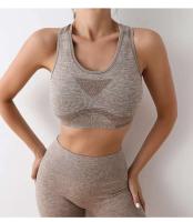Conjunto de Workout sin Costuras para Mujer Sport Bra de Cintura Alta, Shorts de Yoga, Leggings de Moda de Gimnasio - details 28