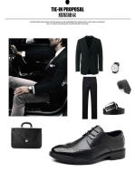 Zapatos de cuero zapatos de los hombres de cuero de gama alta suave primavera traje de vestir de negocios de los hombres zapatos de cuero estilo británico zapatos de boda - details 4