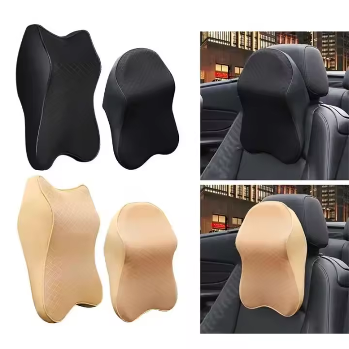 Cojines para asientos de coche, reposacabezas, estructuras lumbares, sillas de oficina, viscoelástico, diseño ergonómico - 1