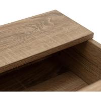 Comedor Sala de Estar Balcón Oficina |   Sofá bajo |   Madera y Acero |   100x36x50cm |   Elevable Natural y Negro - details 5