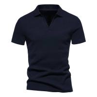 Camisa Henley para hombre Slim Fit Algodón Manga corta Camiseta casual Jogger Camisetas para hombre Tops sueltos - details 5