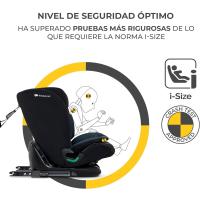 Silla de Coche Isofix para Niños Grupo 1/2/3 9-36 Kg Normativa R129 Protectores Laterales - details 3