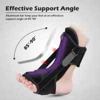 Juego de férula plantar de 1/2 noche, férula para fascitis plantar, aparato ortopédico ajustable para alivio - details 1