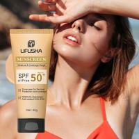 SPF 50 Base de protector solar facial Bloqueador solar Protección de la piel Control de aceite Crema hidratante de protección solar 40g - details 4