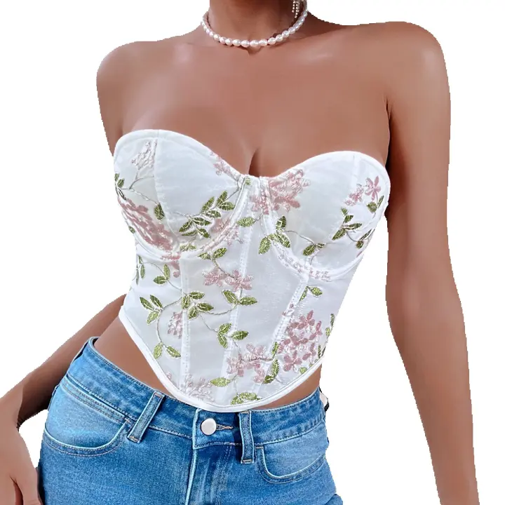 Fishbone aros rombo espalda abierta bordado mate sexy hot strapon top premium sensación exterior - 1