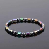 Pulseras de terapia magnética para pérdida de peso con cuentas de hematita para hombres y mujeres, antifatiga, curación - details 5