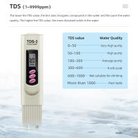 Filtro Digital de pureza de calidad del agua, medidor TDS con pantalla LCD, probador TDS 0-9999 PPM, diseño de pluma de temperatura para acuarios hidropónicos - details 5
