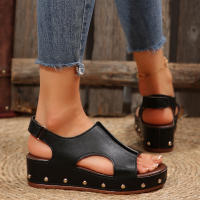 Sandalias de cuña de verano para mujer, zapatos de moda - details 11