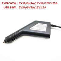 Adaptador de fuente de alimentación Universal para ordenador portátil, cargador de coche Dc, 65W, USB tipo C, 5V, 12V, carga rápida 3,0 - details 3
