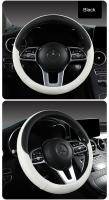 Funda de volante de coche de cuero de napa perforada cálida en invierno y fresca en verano Universal 15 pulgadas antideslizante inodoro - details 19