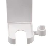 Soporte de plástico para alisadores de pelo, soporte blanco sin perforación para rizador de pelo, soporte de rizador para salón montado en la pared, ahorro de espacio - details 1