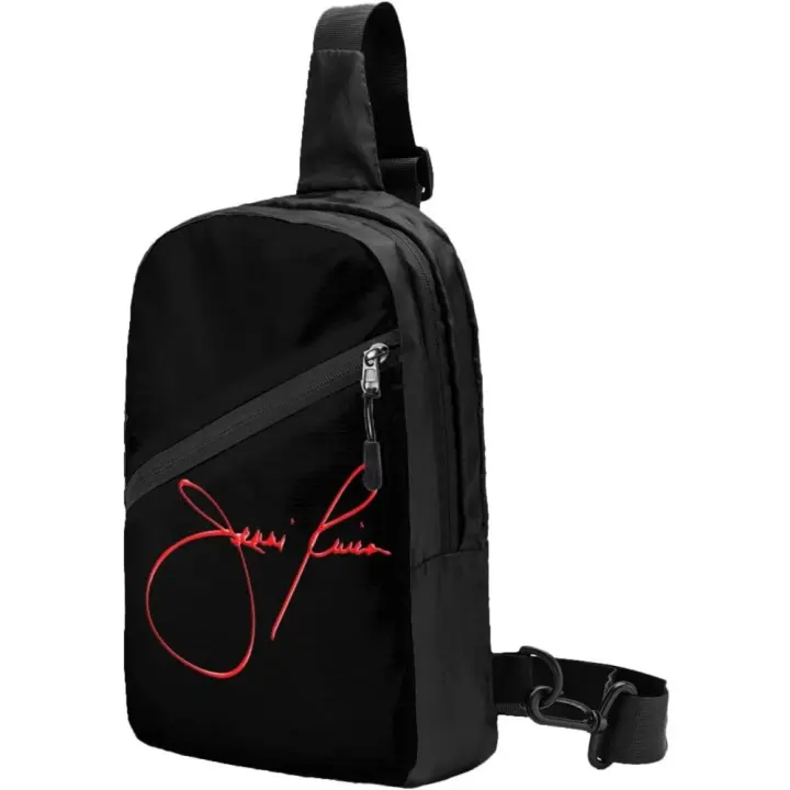 Bolso NEGRO, mochila de hombro multifuncional plegable, mochila de viaje de ocio, bolso de pecho adecuado para senderismo y ciclismo, Jenni Music Rivera - 1