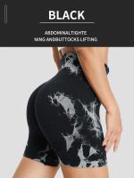 Pantalones cortos de yoga sin costuras para mujer, cintura alta, secado rápido, correr, ciclismo, deportes, gimnasio, verano - details 1
