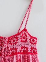 Día de la madrevestido Midi bohemio para Mujer, vestido de vacaciones con encanto de empalme, vestido de tirantes Vintage de punto, Vestidos de Mujer para Mujer - details 3
