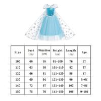 Disfraz de princesa Elsa para niñas, fiesta de carnaval, vestido de cumpleaños de Halloween, 2-10 años - details 0