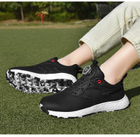 Zapatos de golf, zapatos de golf de pareja con botón giratorio impermeables para hombres y mujeres, zapatos deportivos casuales. - details 16