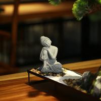 Pequeños monjes budistas, figuritas de budismo tibetano, estatua de piedra de Buda, adorno de coche de jardín, meditación, decoración del acuario del hogar - details 5