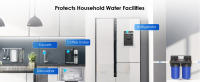 Waterdrop Sistema de filtración de agua para toda la casa, con filtro de carbón y sedimentos, filtración de 5 etapas, reduce el plomo, el cloro, el olor y el sabor, 5 micras WD-WHF21-PG - details 4