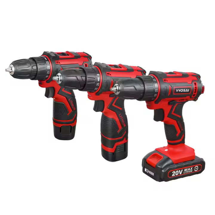 VVOSAI-Taladro Inalámbrico de 12V, 16V y 20V, destornillador eléctrico, minicontrolador de potencia de CC, batería de iones de litio de 3/8 pulgadas - 1