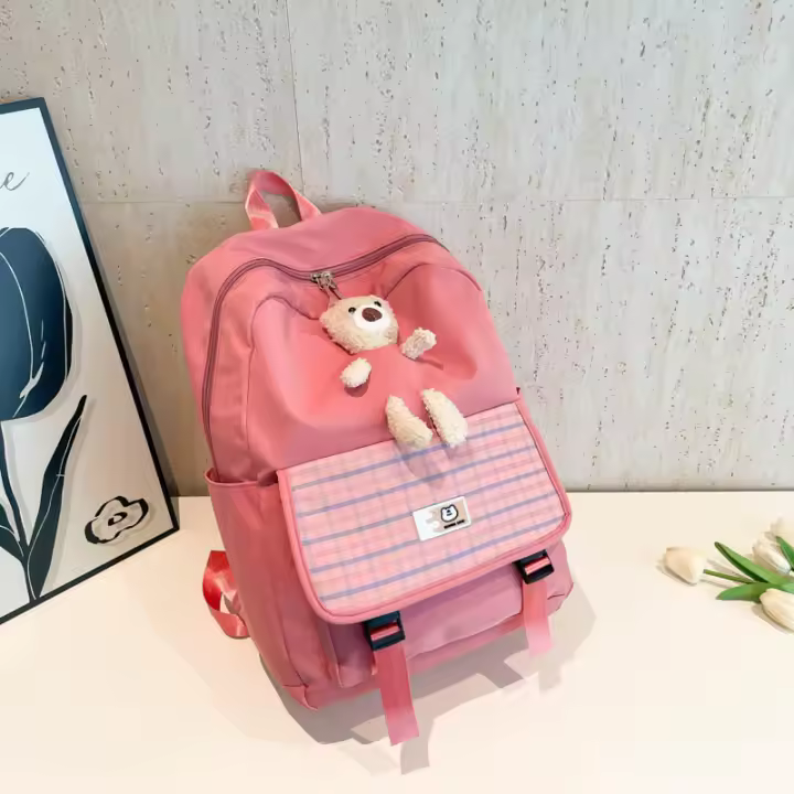 Universidad, mochila, niña, niña, mochila, mochila, estudiante de secundaria, nylon, moda callejera, transpirable - 1
