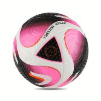 Balón de fútbol duradero con peso oficial para partidos, tamaño 5, construcción duradera y balón de fútbol duradero, con bomba - details 4