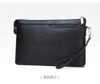 Bolso de mano de negocios con diseño de marca a la moda, bolsos tipo sobre de cuero PU de alta calidad, cartera de viaje informal para hombre, bolsillo para teléfono móvil - details 8