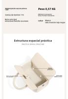 Bandolera de cuero de vaca portátil pequeña bolsa cuadrada para mujer - details 7