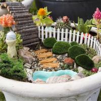 Mini colchón de musgo artificial, roca, vida eterna, plantas verdes, pastizales, decoración de jardín, artesanías PA, hoteles y hogares - details 13