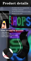 Pantalla LED Flexible RGB, tira de luces de señal suave programable por Bluetooth, máscara DIY, sombrero, ropa, bolsa, zapatos, pantalla de matriz de desplazamiento de palabras - details 10