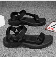 Zapatos Abiertos De Verano De Alta Calidad Para Hombre, Sandalias Ajustables Para Exteriores, Gladiador De Playa Roma, Transpirable, Verde, Negro Puro, Talla Grande 47 48 - details 11